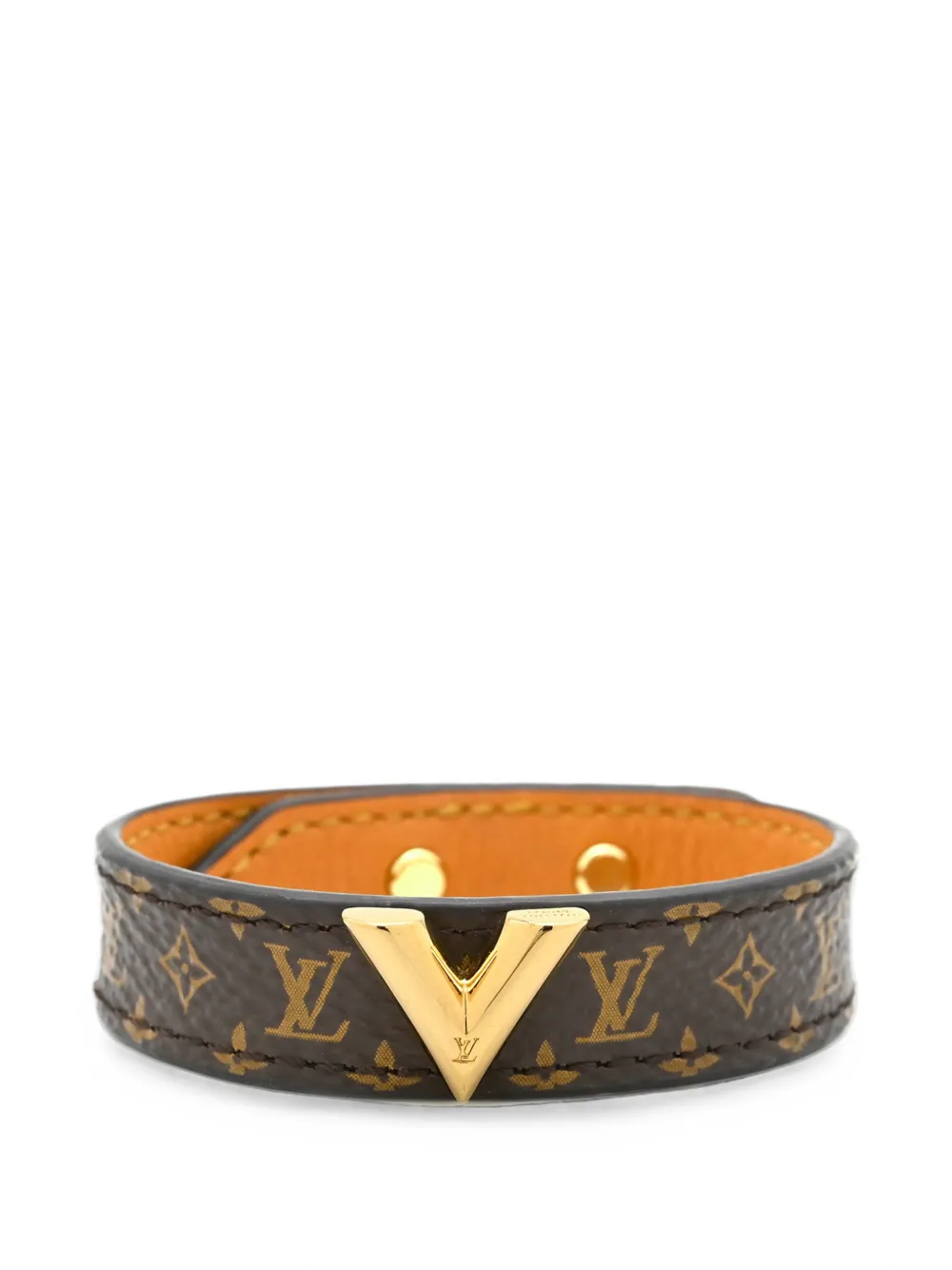 Louis Vuitton Pre-Owned 2021 Monogram Essential V Bracelet costume bracelet - Marrone