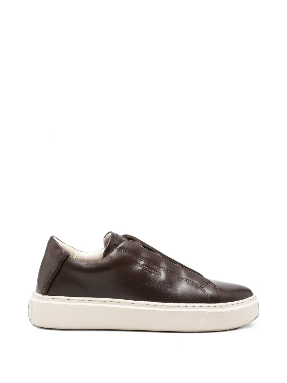 Alexander Smith London Slip-on Man logo-debossed leather sneakers - Braun