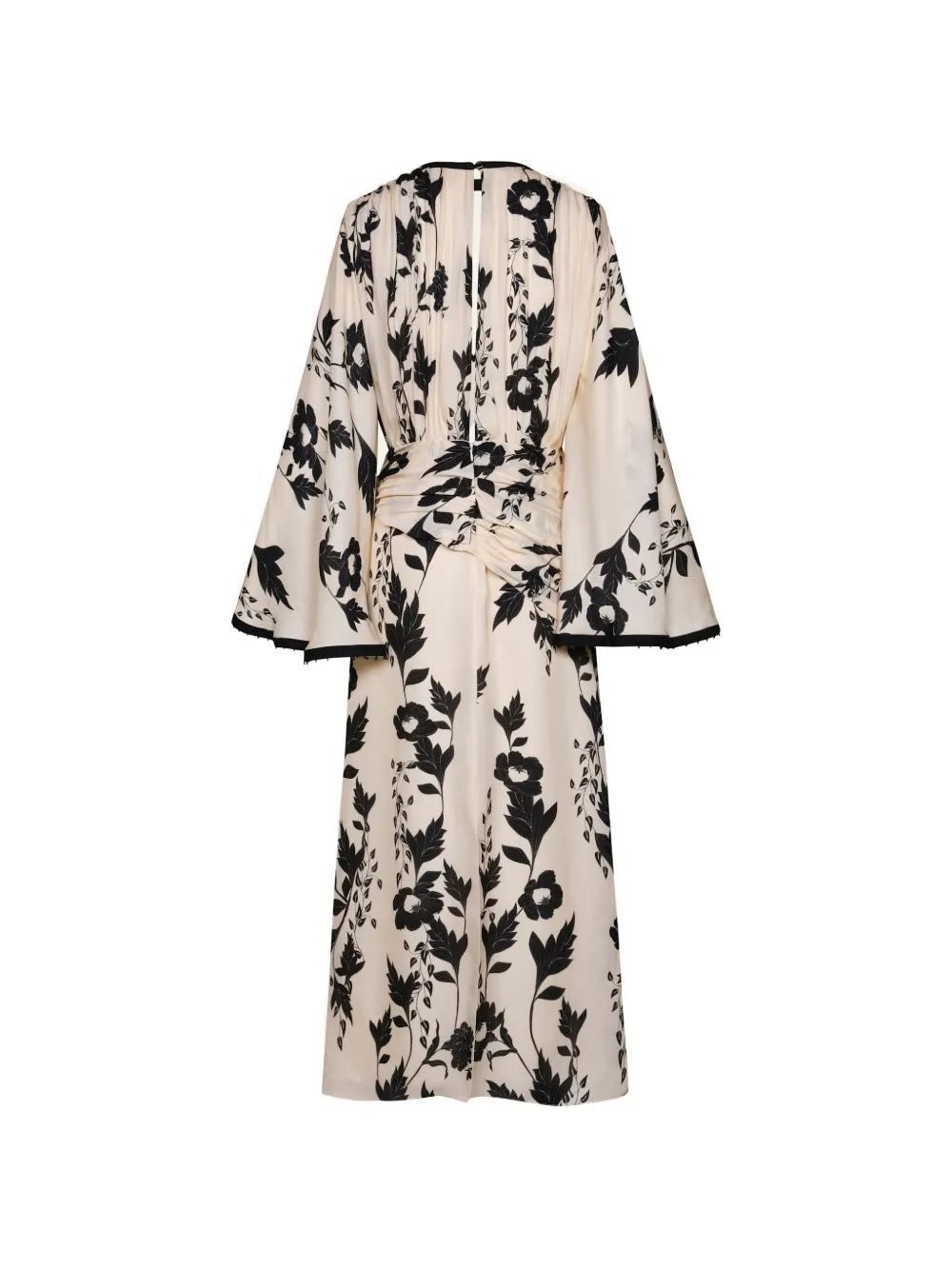 Johanna Ortiz Pintando En Henna midi-jurk met bloemenprint Beige