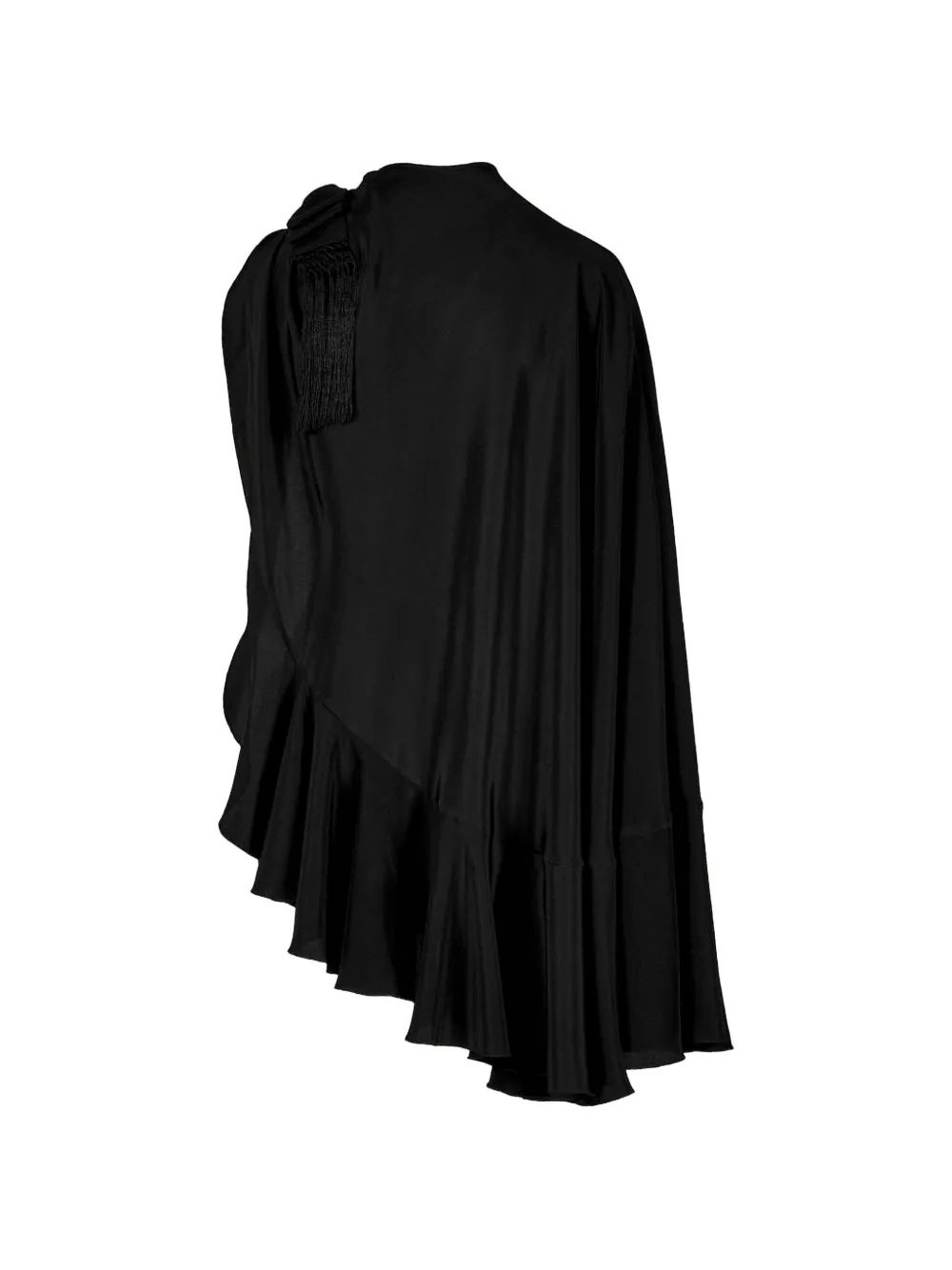 Johanna Ortiz Aromatic Garden cape met ruches Zwart