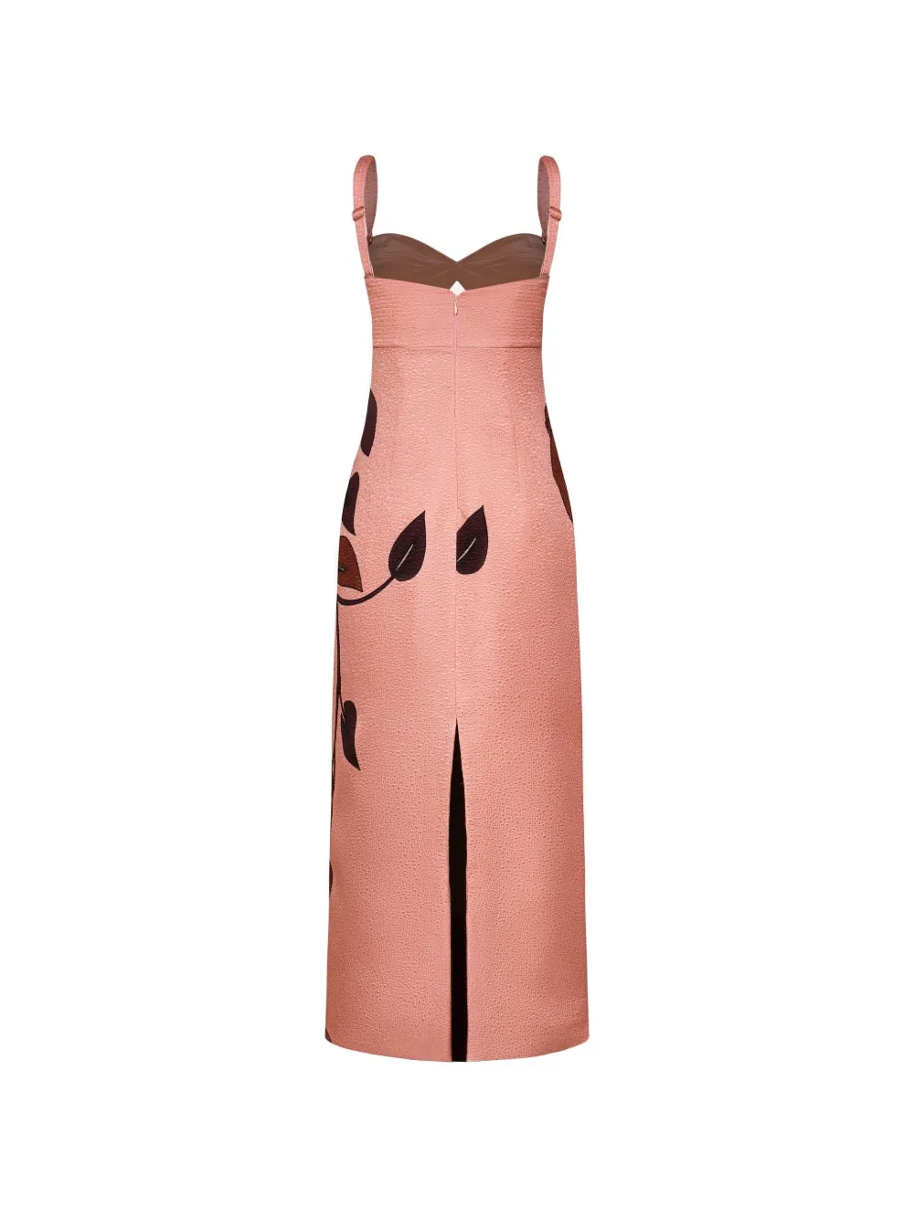 Johanna Ortiz Powerful Stitches maxi-dress Roze