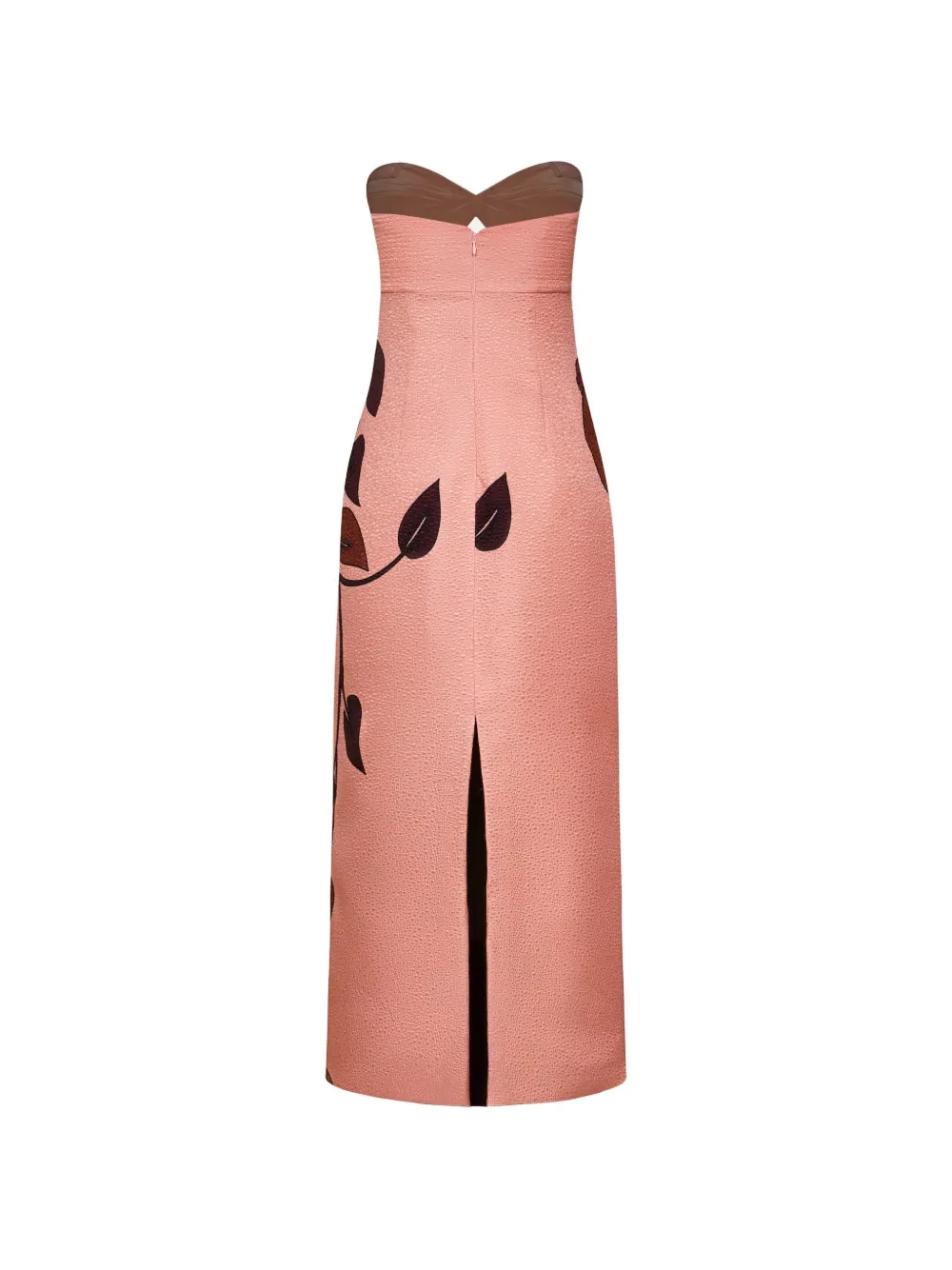 Johanna Ortiz Powerful Stitches maxi-dress Roze
