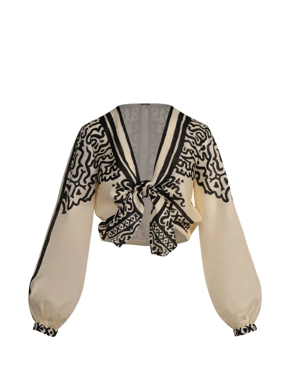 Johanna Ortiz Gentle Burn linen top - Toni neutri