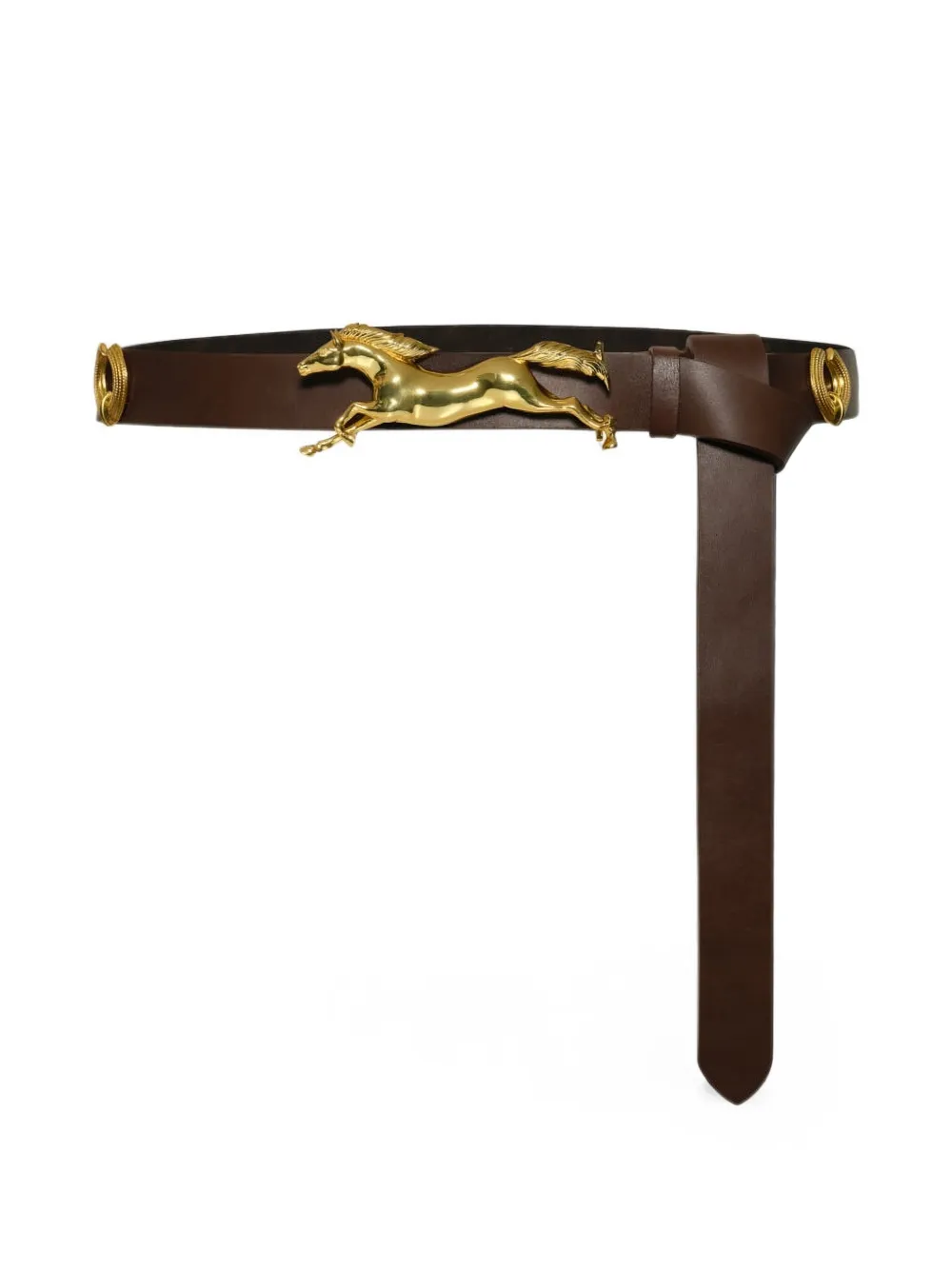 Johanna Ortiz The Dusty Road leather belt - Marrone