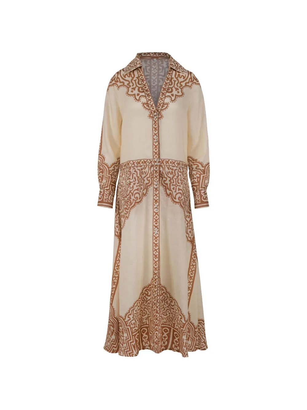 Johanna Ortiz Modern Markings maxi dress - Toni neutri