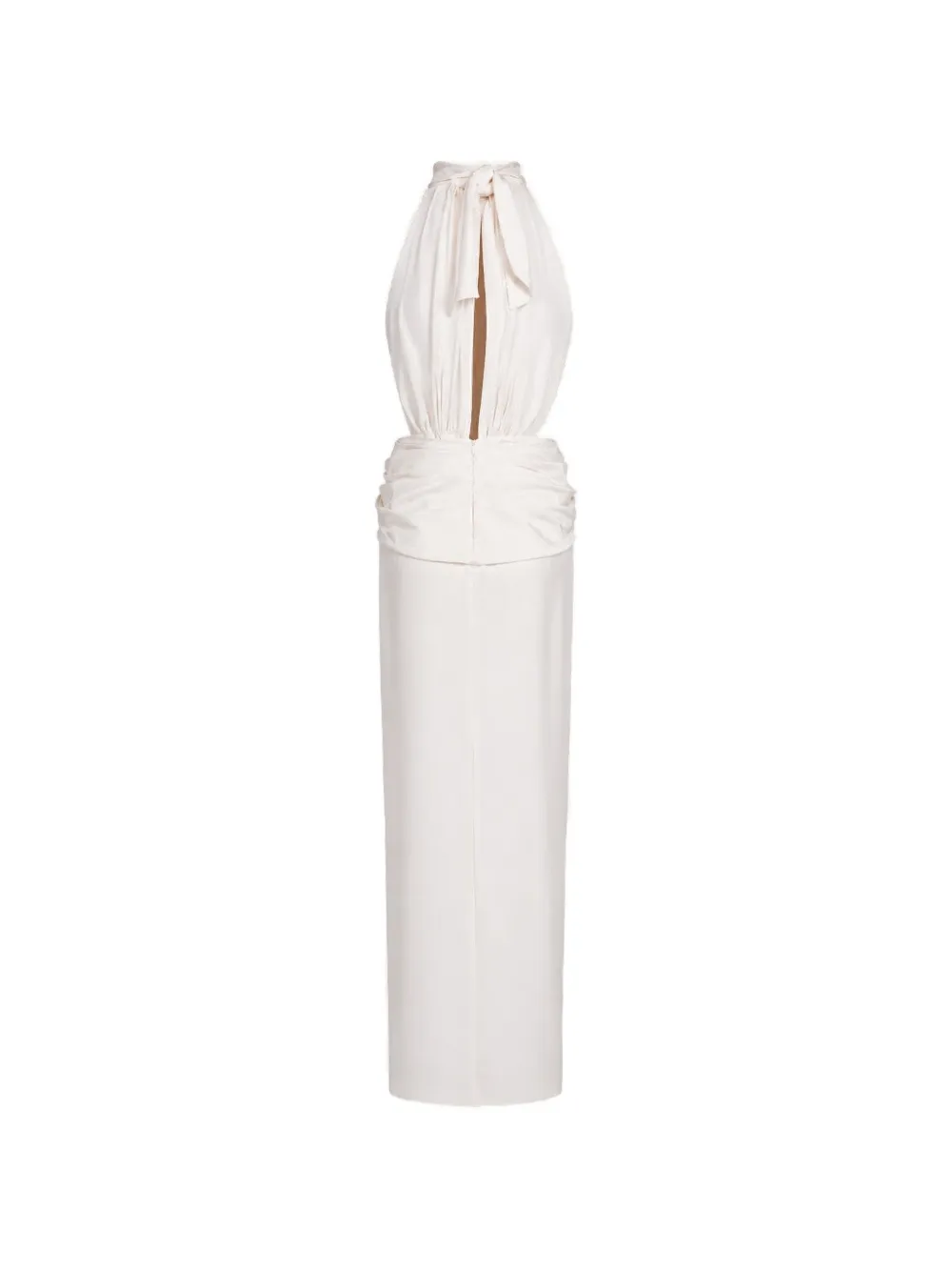 Johanna Ortiz Retro gedrapeerde maxi-jurk Beige