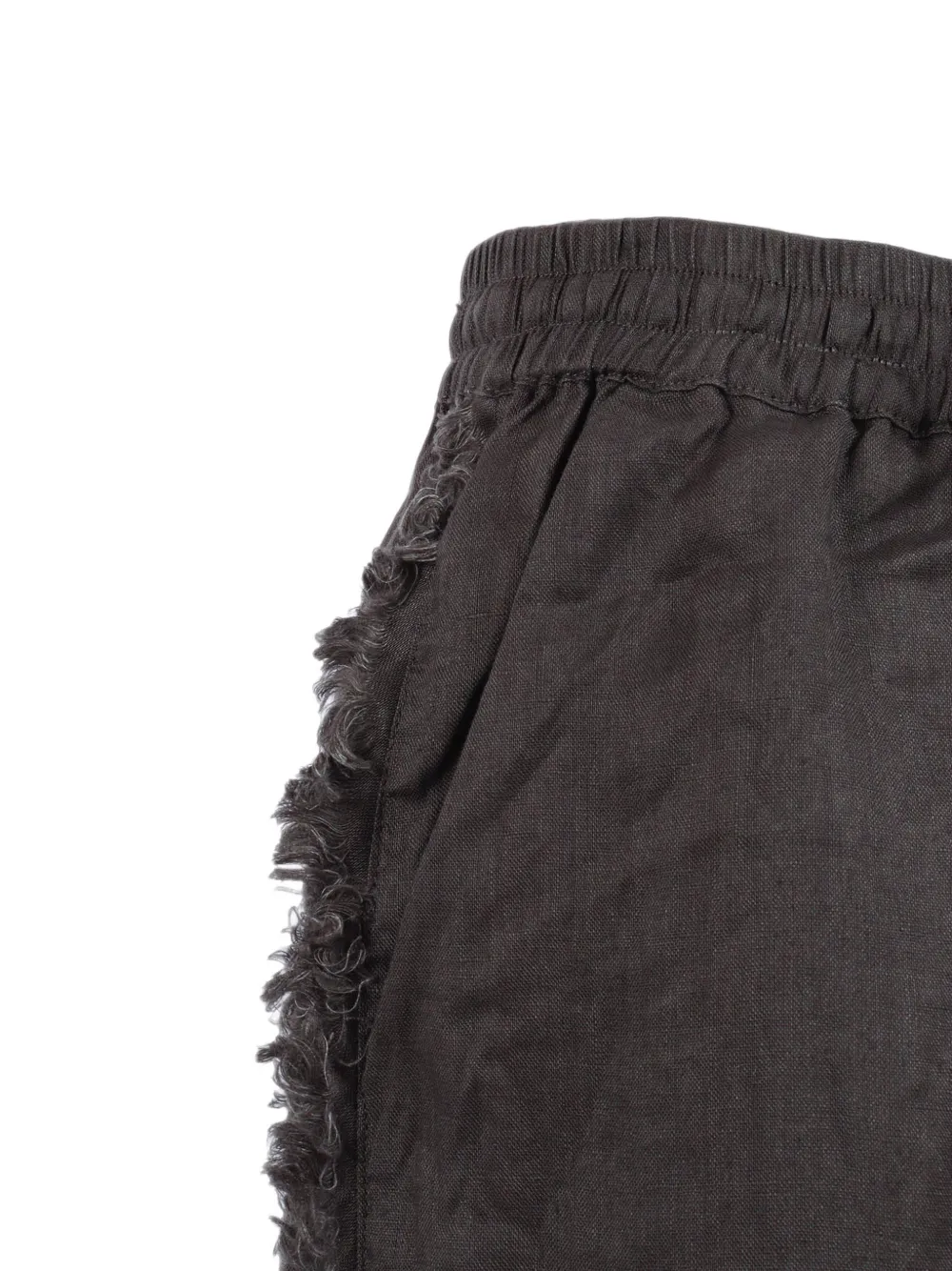 P.a.r.o.s.h Fringed Drawstring Shorts In 브라운