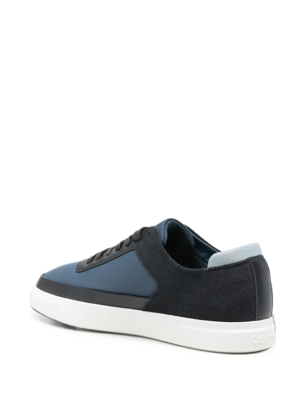 Calvin Klein logo-print panelled sneakers Blauw