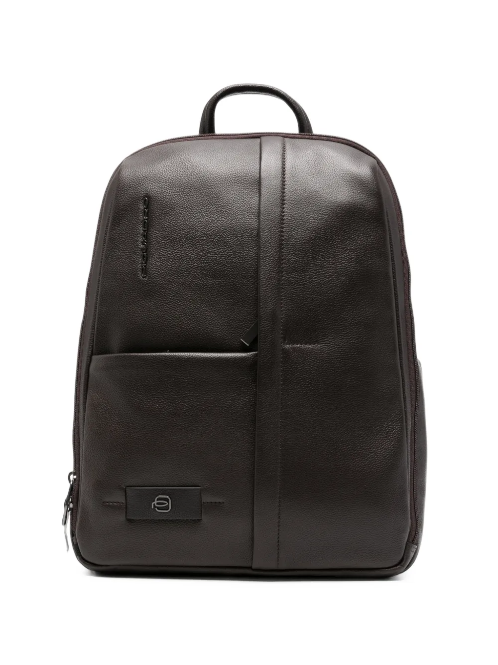 PIQUADRO Russel grained-leather backpack - Braun