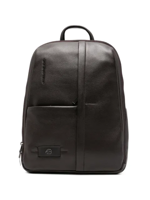 PIQUADRO Russel grained-leather backpack