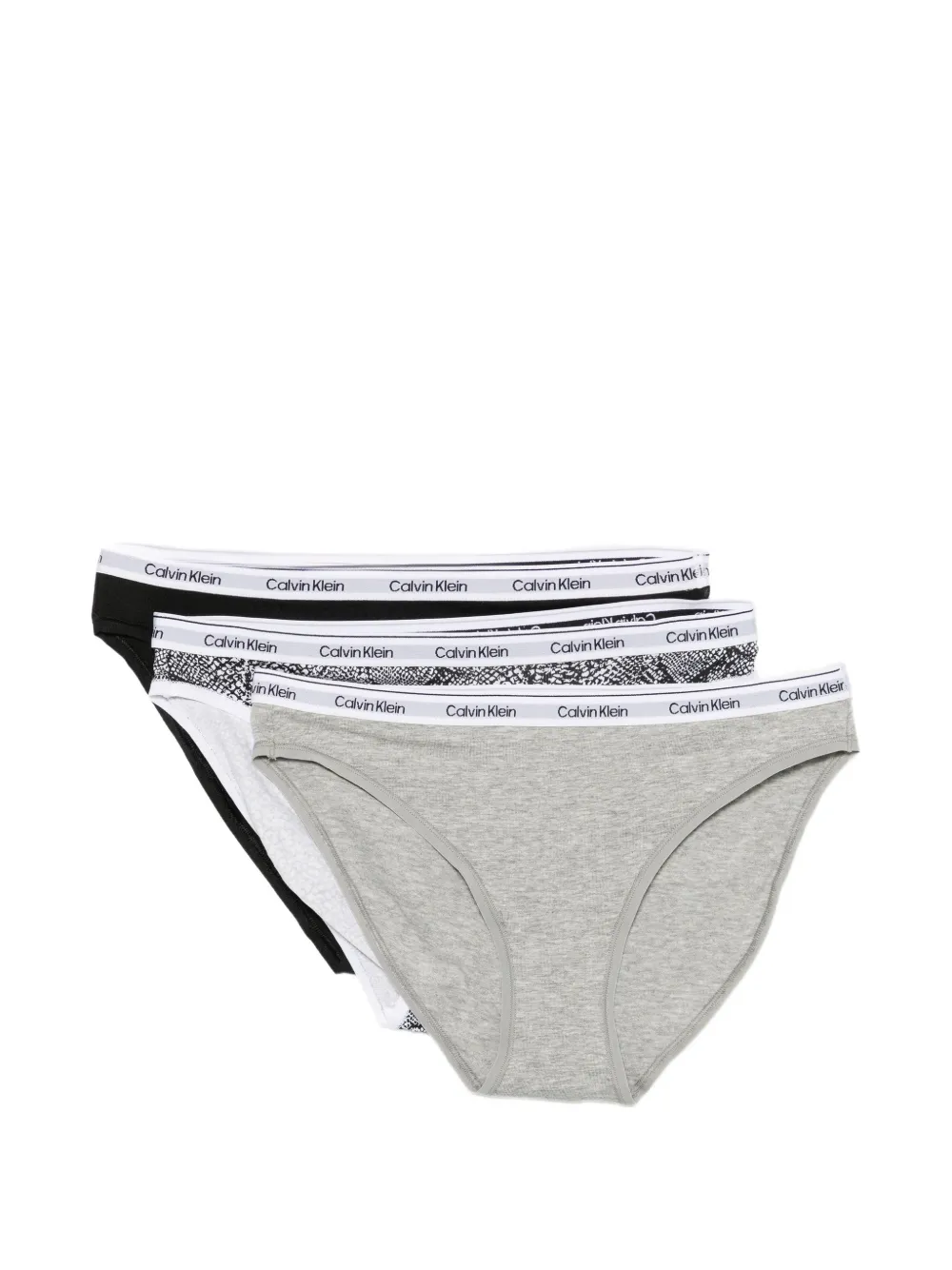 Calvin Klein logo-waistband thongs - Nero