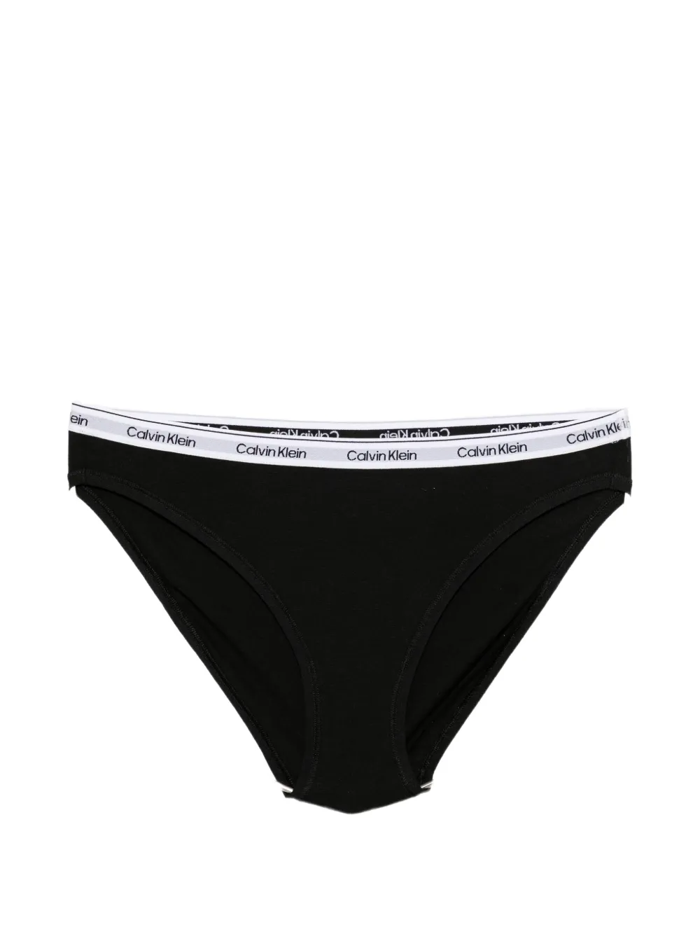 Calvin Klein String met logo tailleband Zwart