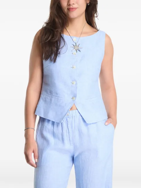 SAMSOE SAMSOE button-up sleeveless jacket