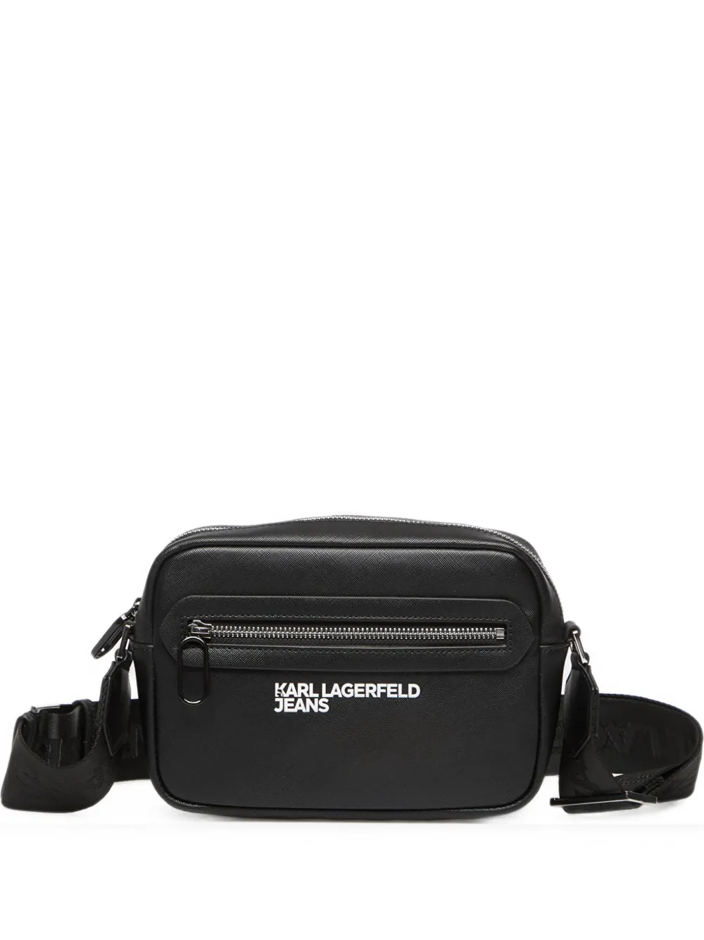 Karl Lagerfeld Jeans Borsa a tracolla con stampa - Nero