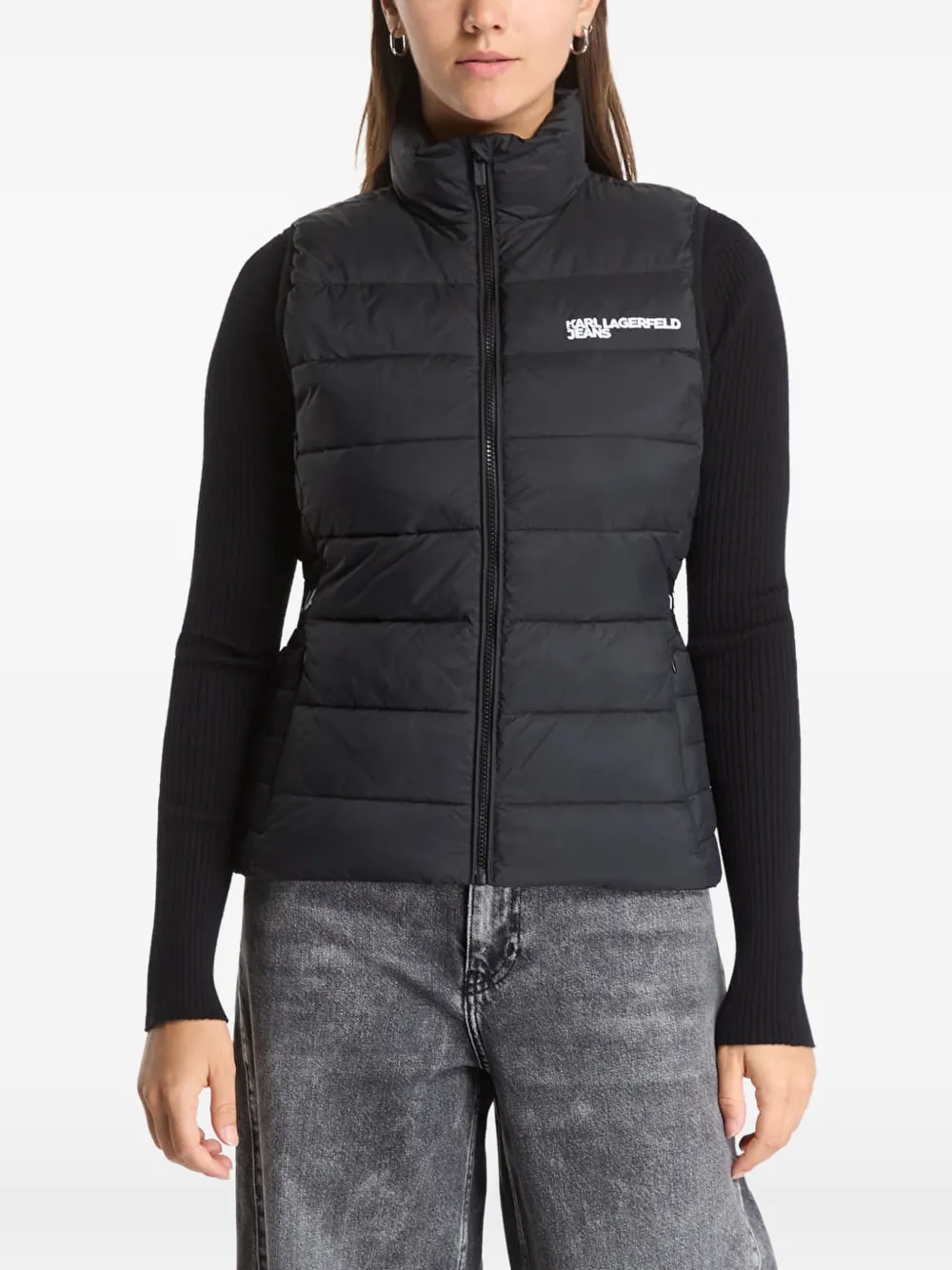 Karl Lagerfeld Jeans logo-print gilet