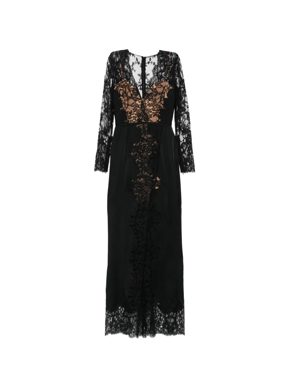 Elie Saab lace-panelled floor-length maxi dress