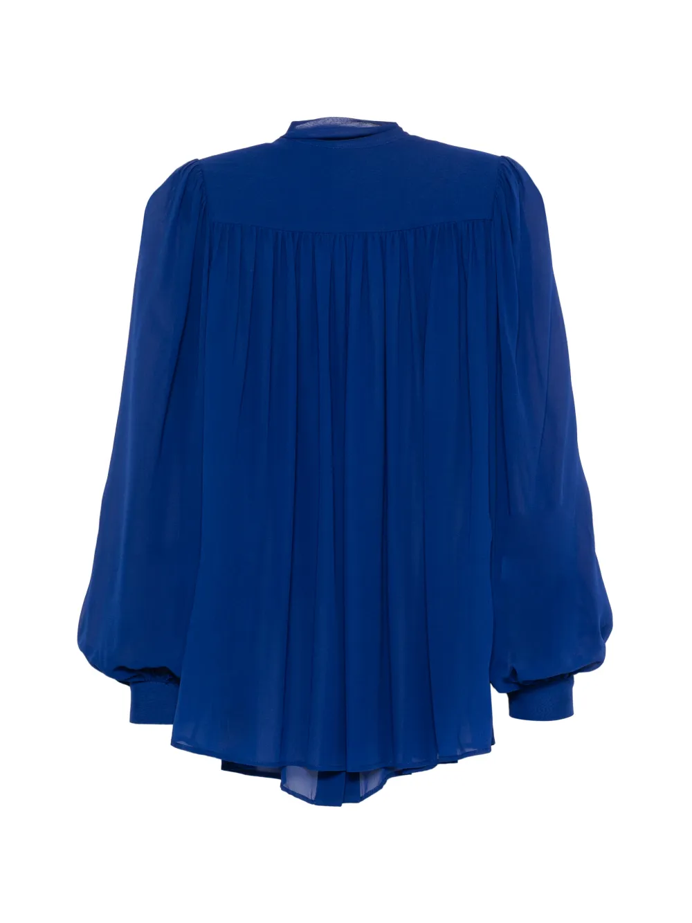 Elie Saab Geplooide blouse Blauw
