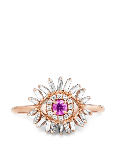 Suzanne Kalan mini Evil Eye sapphire and diamond ring