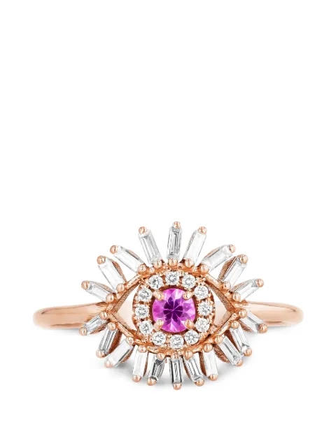 Suzanne Kalan mini Evil Eye sapphire and diamond ring