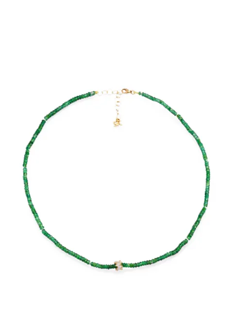 Suzanne Kalan Infinite emerald and diamond necklace