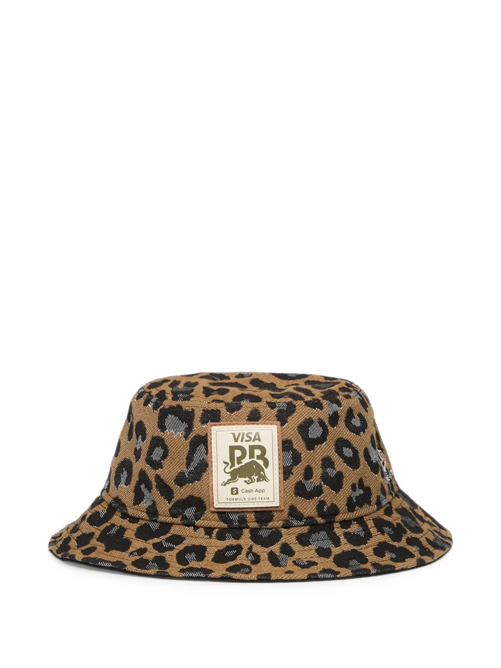 NEW ERA CAP leopard-print logo-patch bucket hat - Nude