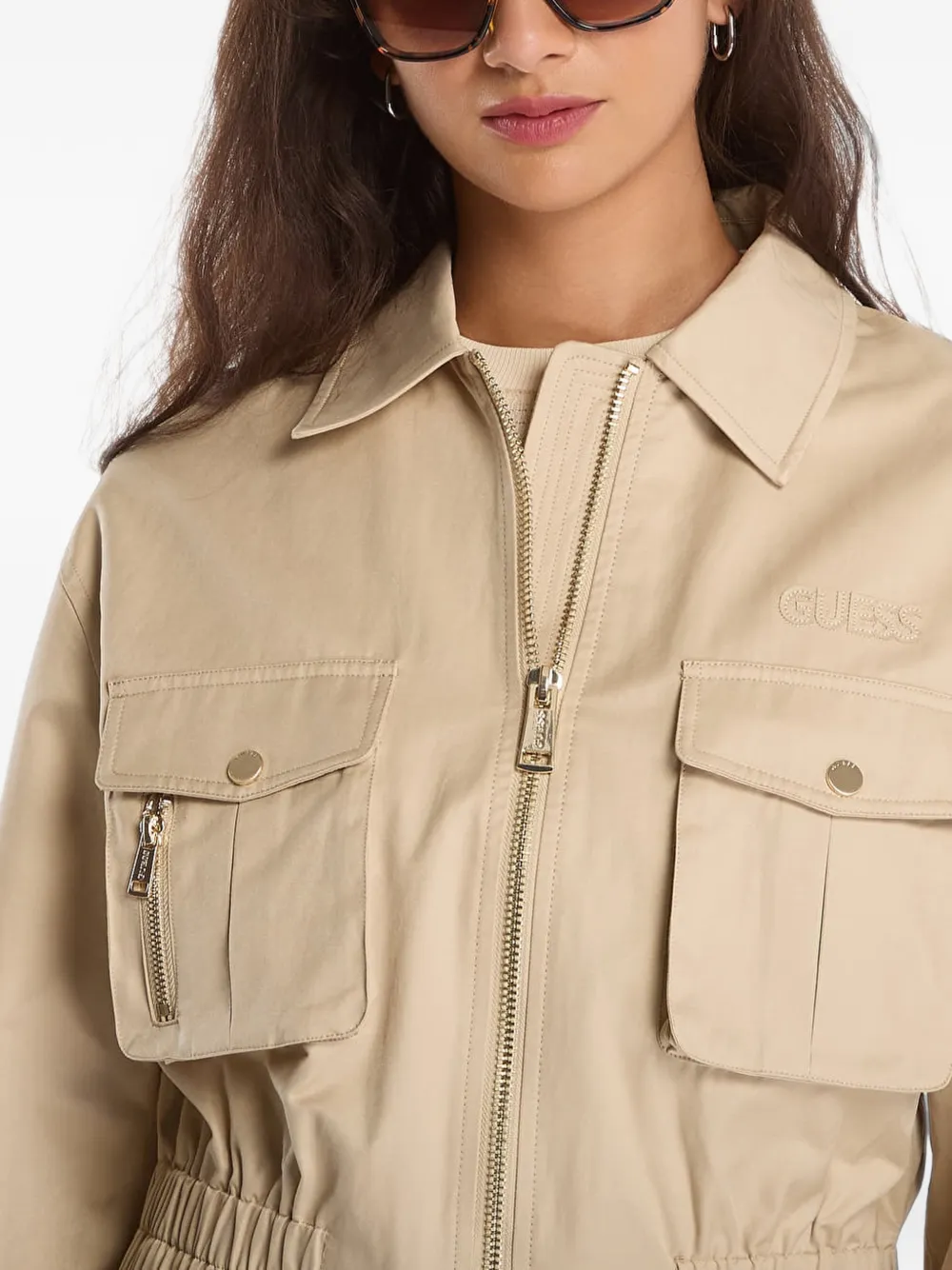 GUESS USA Jack met rits Beige