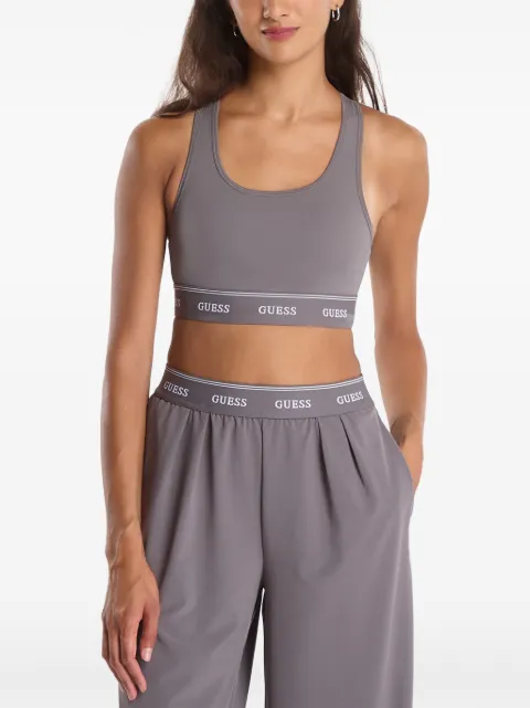 GUESS USA sujetador con espalda de nadador y franja del logo