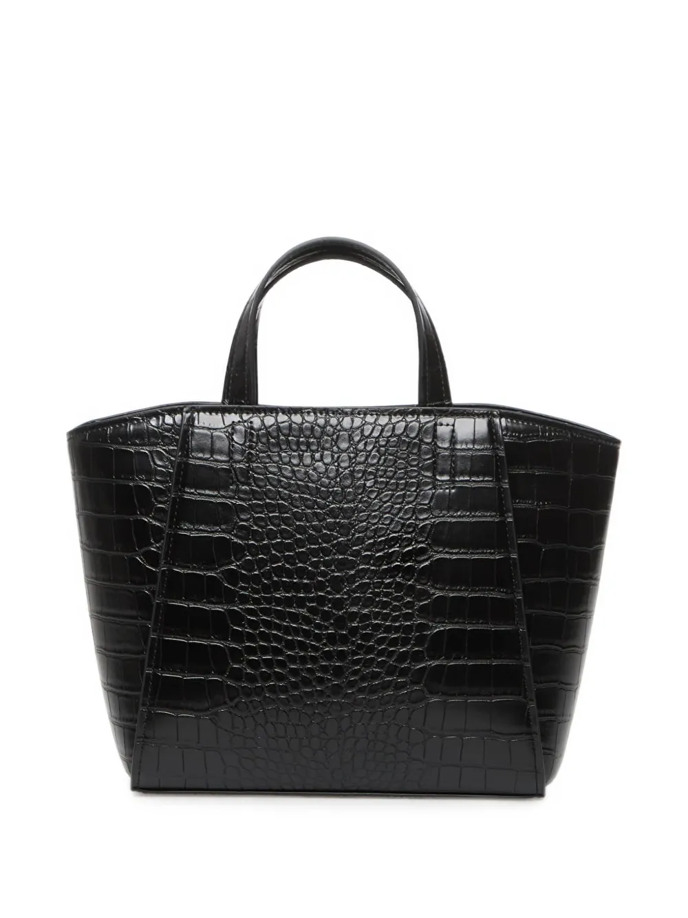 Karl Lagerfeld Jeans Kleine shopper met krokodillen-effect Zwart