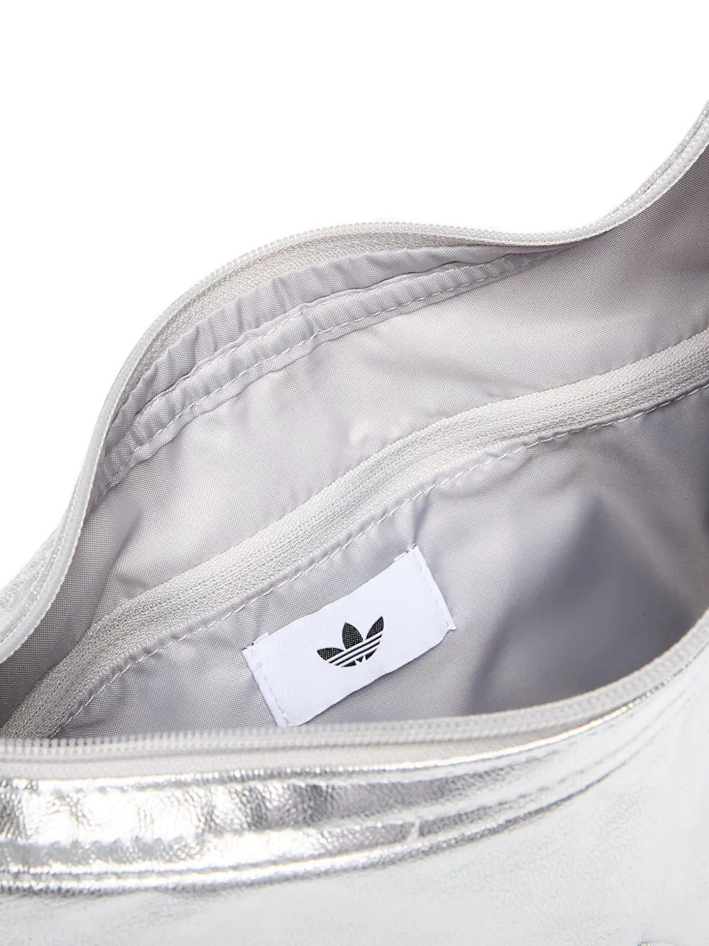 adidas Adicolor metallic-effect shoulder bag Zilver
