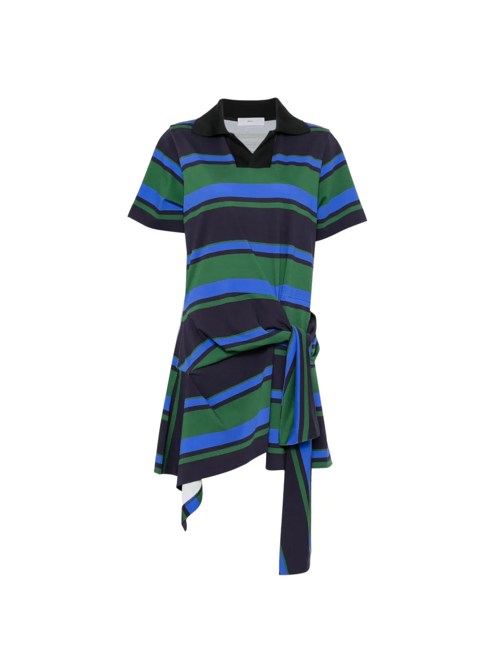 Toga Pulla border-print dress - Blue