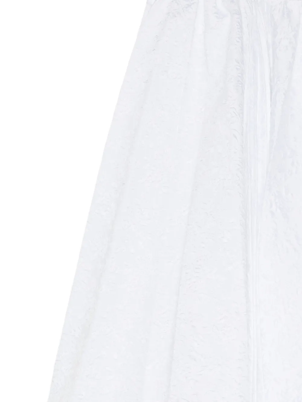 SHUSHU TONG Plooirok met jacquard Wit