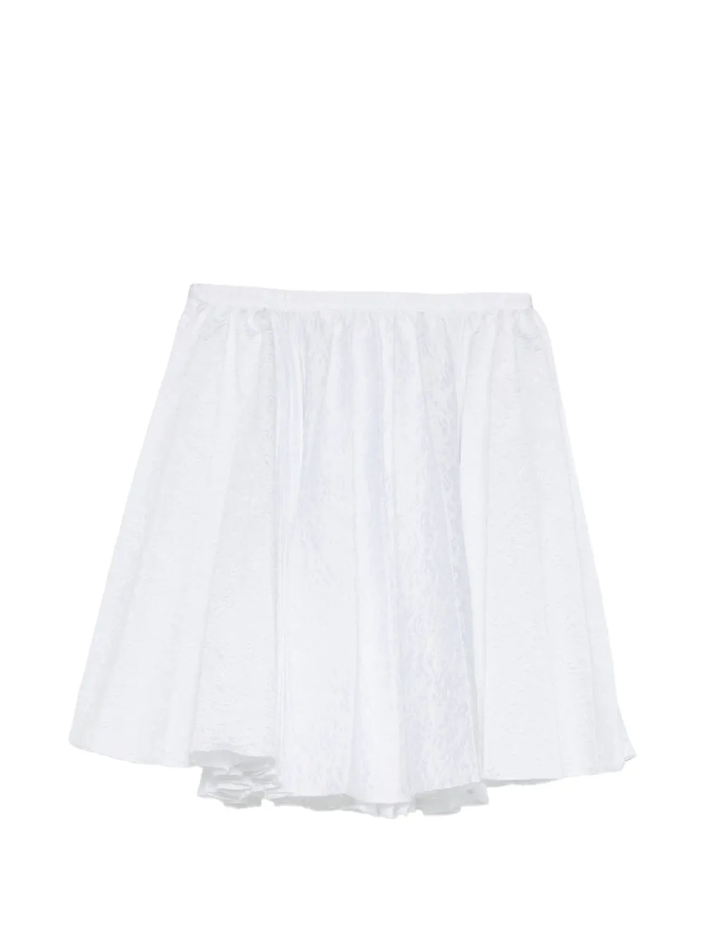 SHUSHU/TONG jupe plissée en jacquard - Blanc