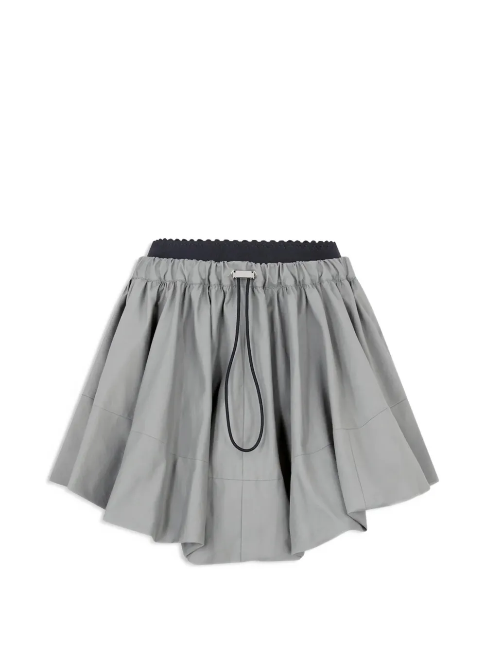The Attico drawstring-waist ruffled mini skirt