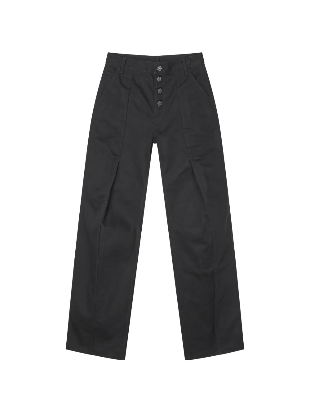 Cecilie Bahnsen floral-button straight trousers
