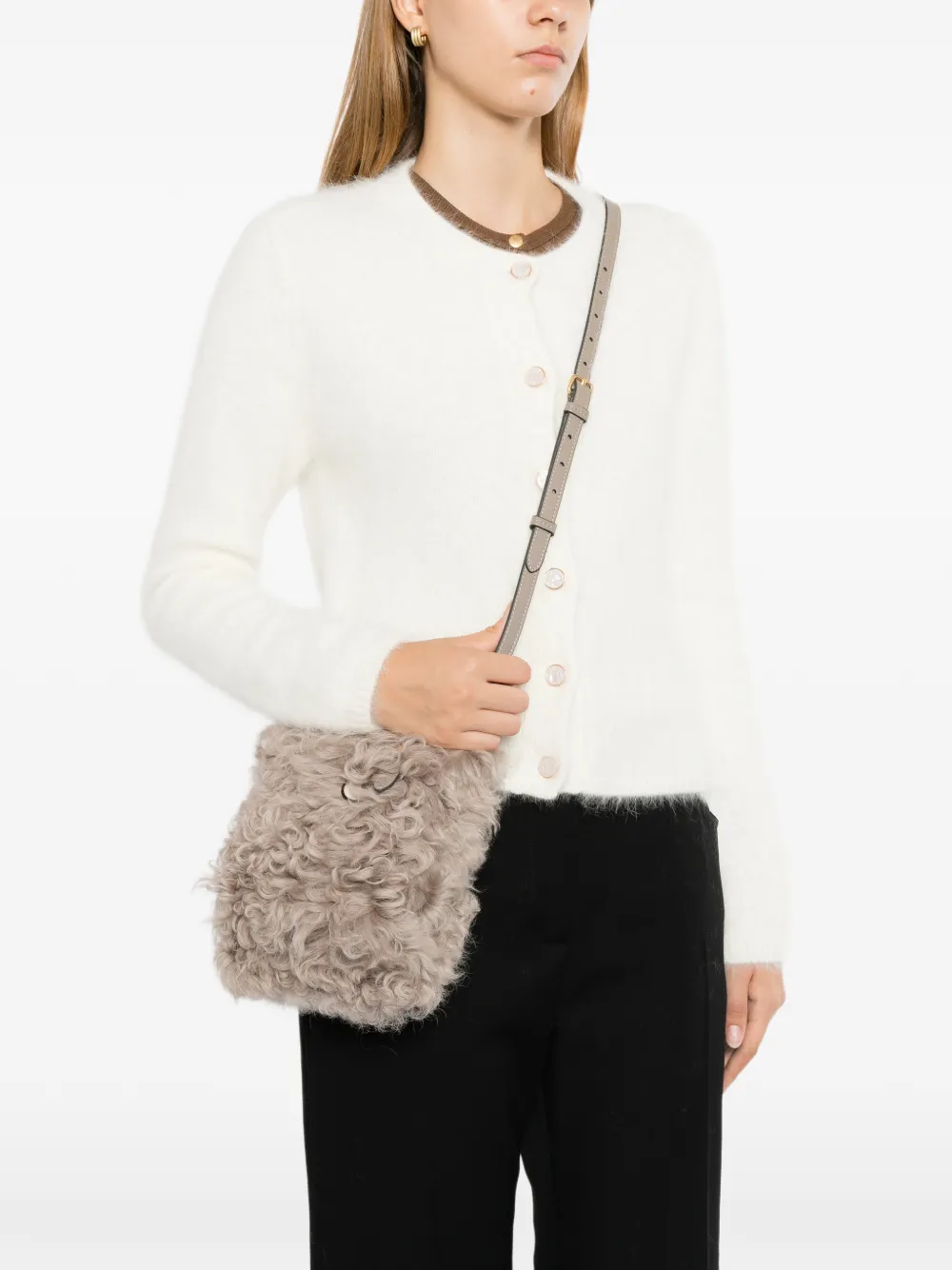 Anya Hindmarch Eyes Tote Bag in Neutrals, view 2