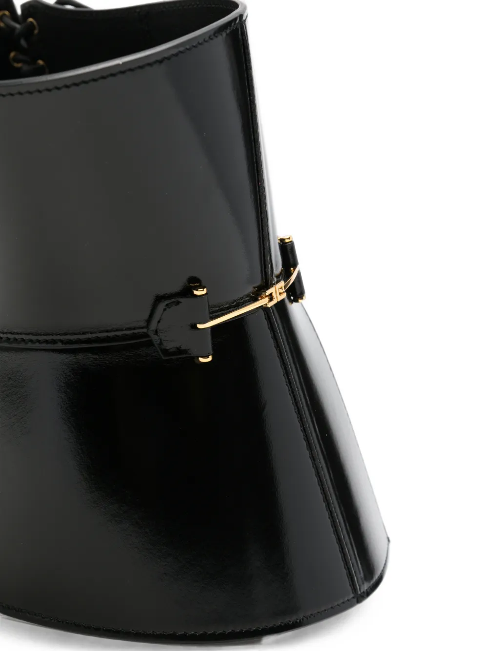 Elisabetta Franchi Riem met logo-plakkaat Zwart