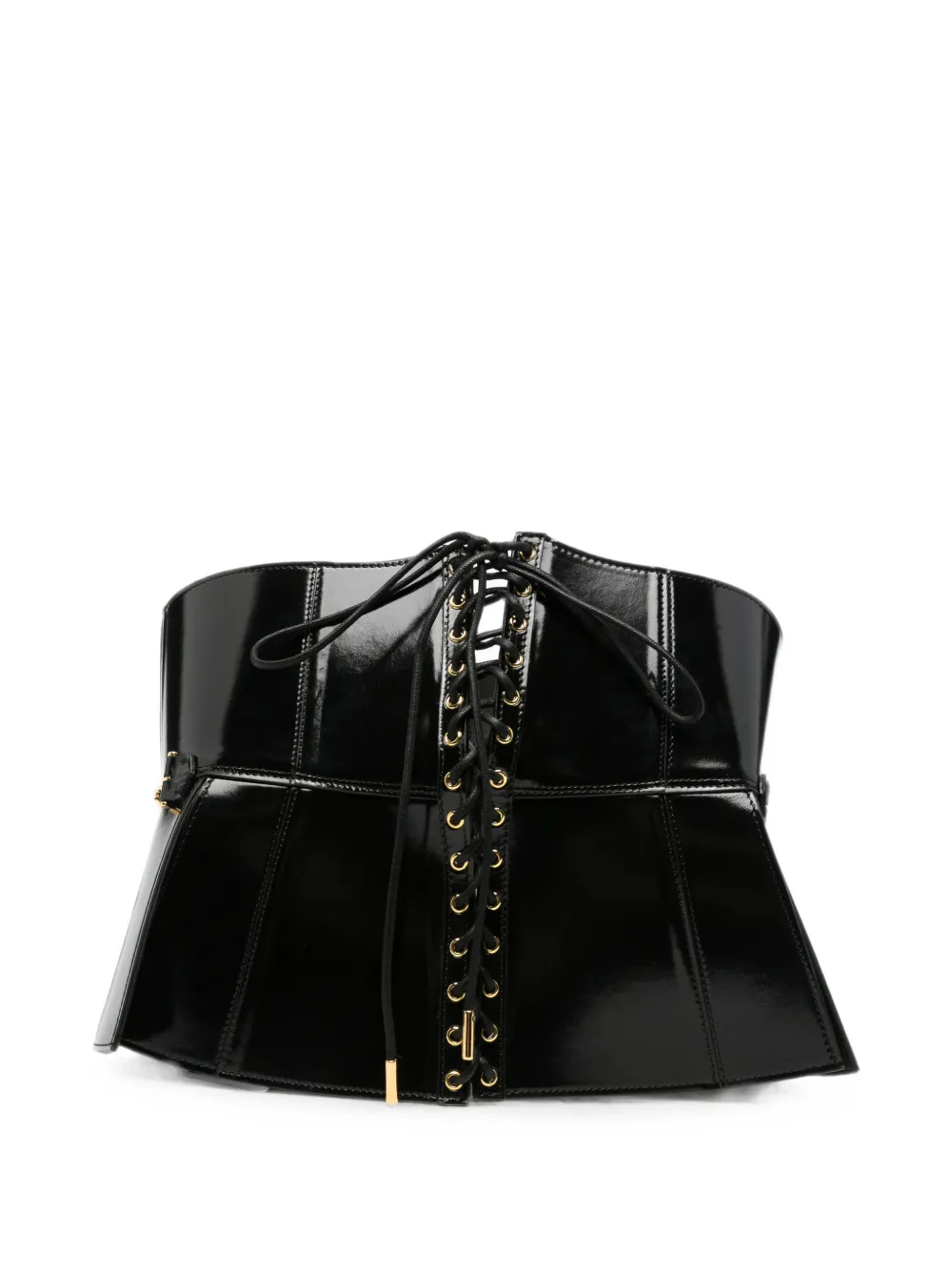 Elisabetta Franchi Riem met logo-plakkaat Zwart