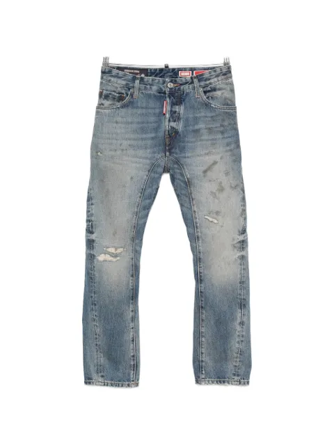 DSQUARED2 distressed-effect paneled jeans
