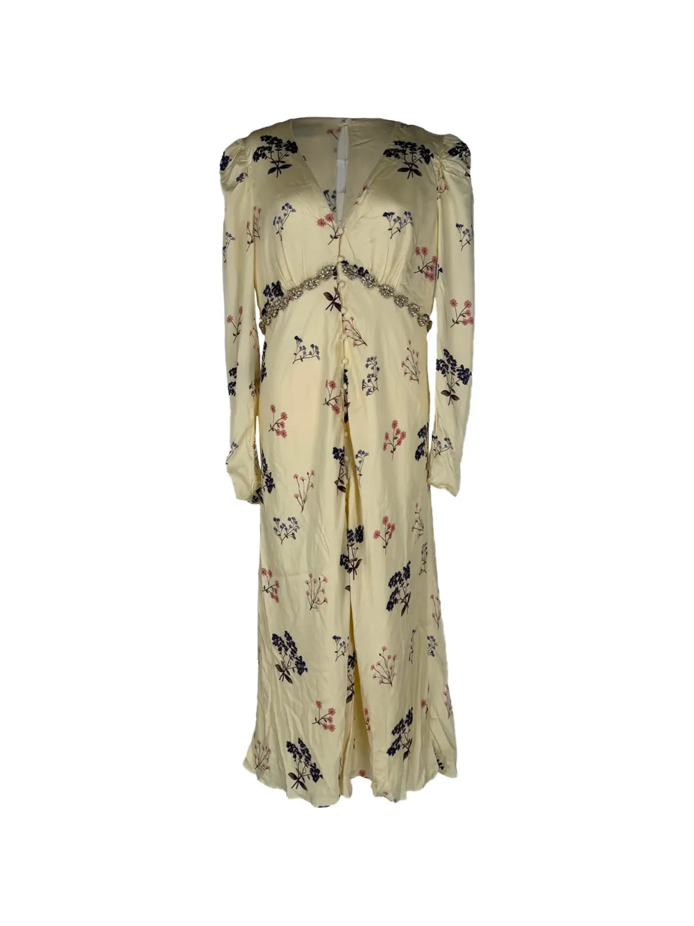 Self-Portrait floral-print crystal-embellished dress - Toni neutri