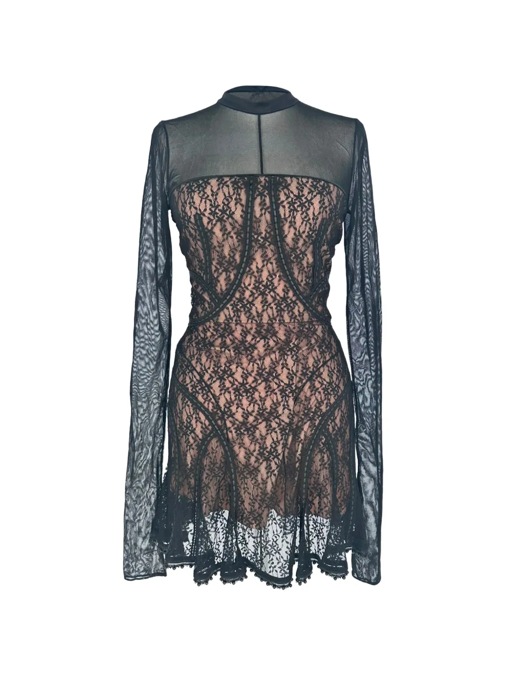 Pre-Owned Alexander Wang Lace panelled dress - Schwarz