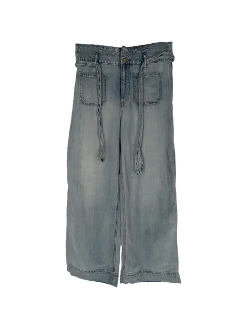Ralph Lauren Vintage jeans anchos con moño en la cintura