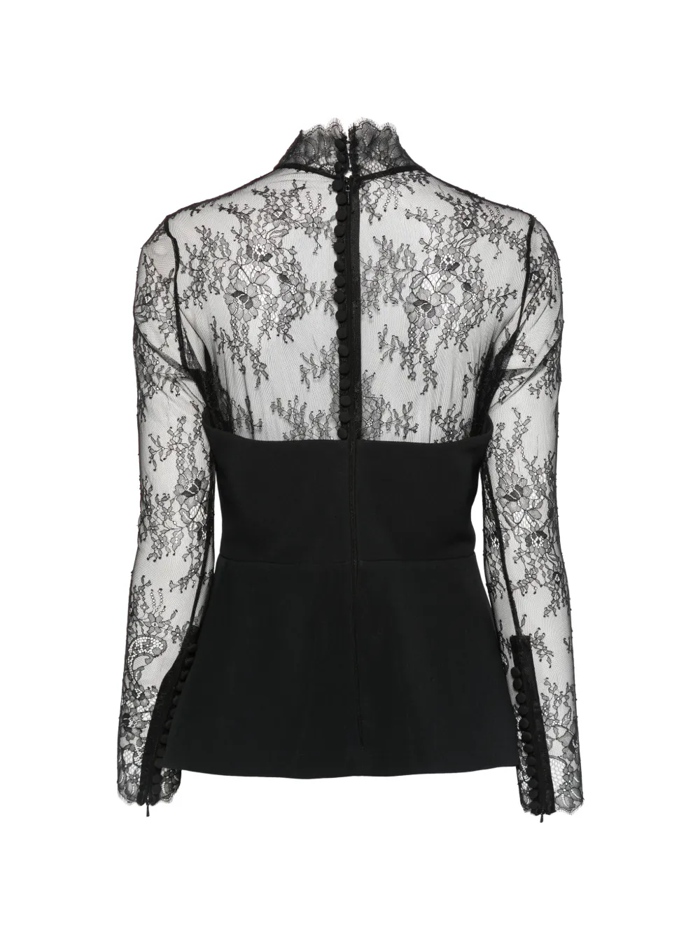 Elie Saab Top met sweetheart hals en vlakken Zwart