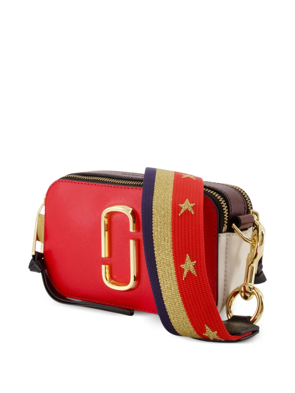 Marc Jacobs Snapshot leather crossbody bag Rood