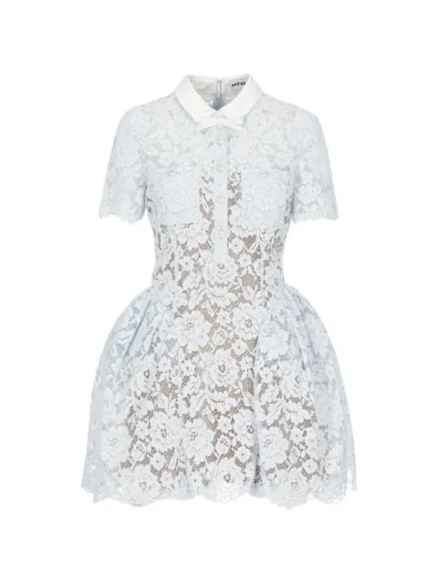 Self-Portrait lace flared mini dress