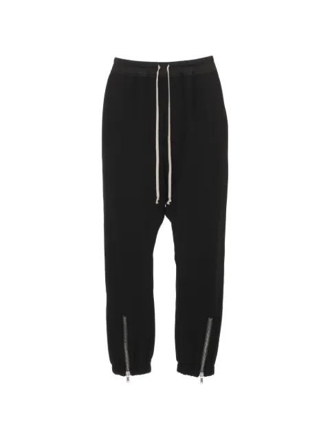 Rick Owens drawstring zipped-cuff track pants