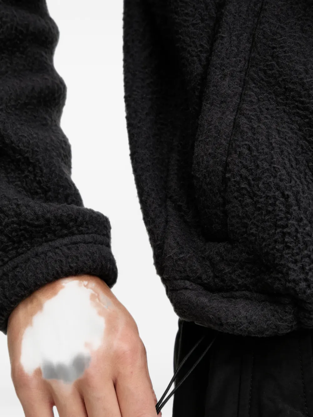 Columbia Jasper fleece sweater met drukknoop Zwart