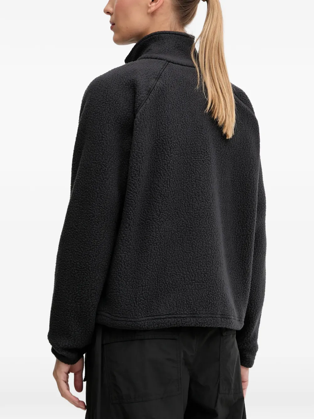 Columbia Jasper fleece sweater met drukknoop Zwart