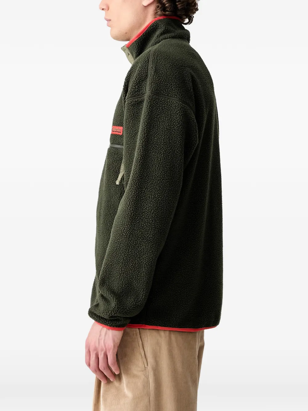 Columbia Helvetia II fleece trui met drukknoop Groen