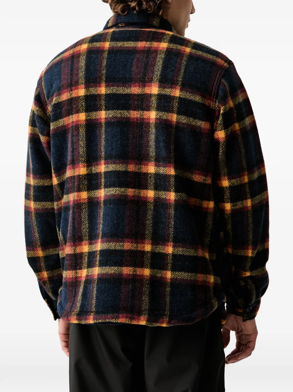 Columbia Hunter Arch geruit fleece jack Blauw