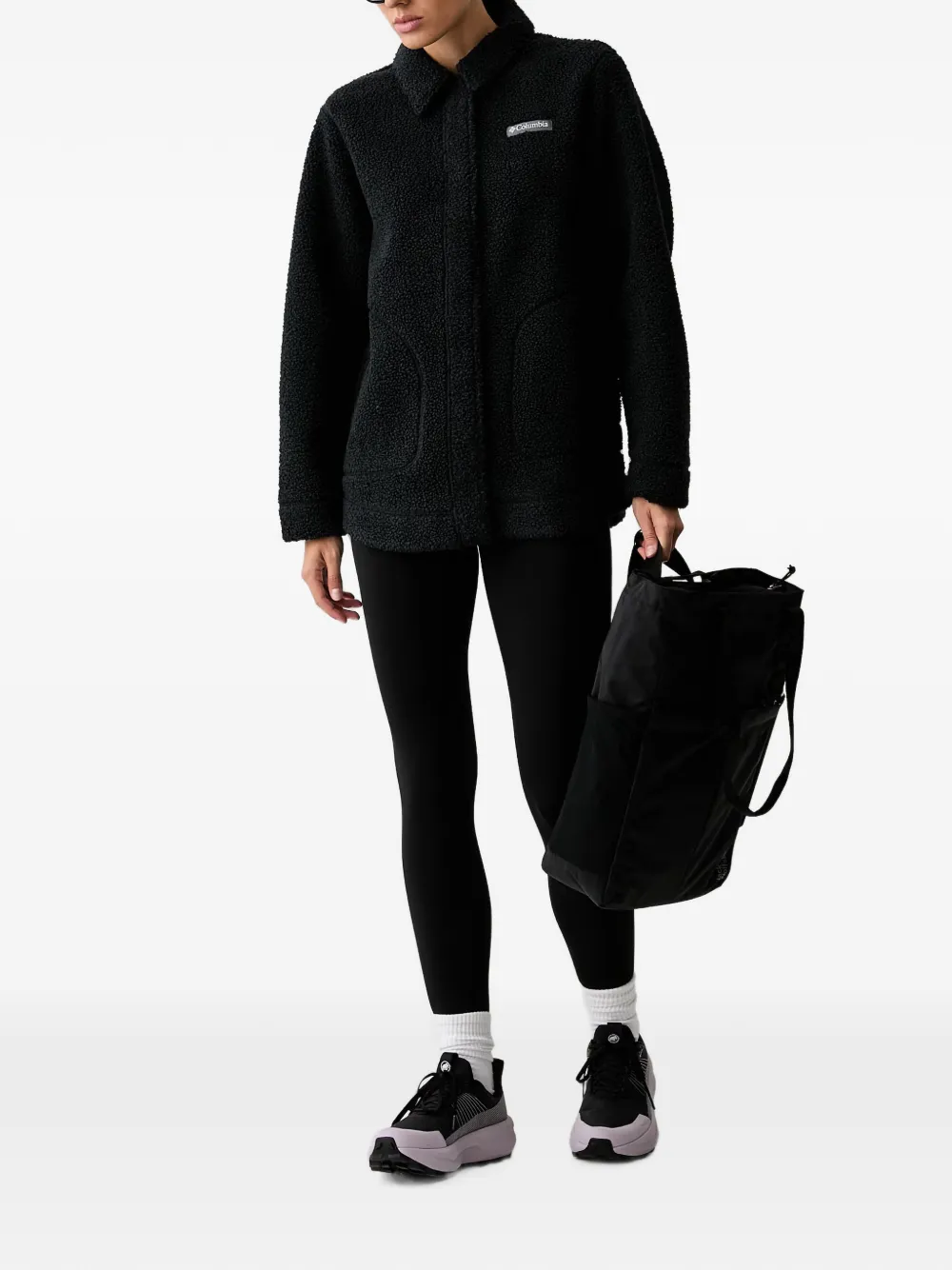 Columbia Panorama fleece jack met logo-patch Zwart